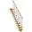 DOLLE Mittelholmtreppe Berlin 64 cm Edelstahl/Holz/Metall