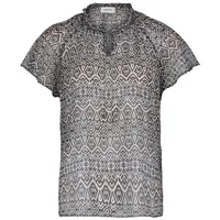 Cartoon Blusenshirt in Schwarz | Gr.: 38