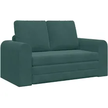 vidaXL Schlafcouch Samt 2-Sitzer Dunkelgrün