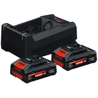 Bosch Starter Set 2x EXBA18V-40 + GAL 12V/18V-80; C