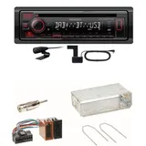 Kenwood KDC-BT450DAB Bluetooth DAB CD Einbauset für Renault Clio 1 2 Twingo