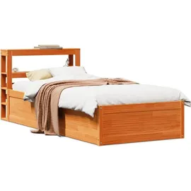 vidaXL Massivholzbett 100 x 200 cm Braun
