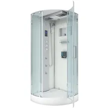 AcquaVapore D37-20r1 Dusche Duschtempel Komplett Duschkabine -th. 100x100 Ohne 2k Scheiben Versiegelung - Acquavapore