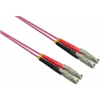 Roline LWL-Kabel duplex 50/125μm OM4, LSH/LSH, LSOH, violett, 7,5 m