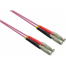 Roline LWL-Kabel duplex 50/125μm OM4, LSH/LSH, LSOH, violett, 7,5 m