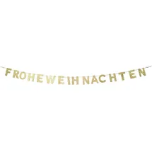 Riffelmacher & Weinberger Deko-Schriftzug Glitzer Holz Girlande 190 x 10 cm Gold