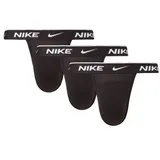 Nike 3P Everyday Cotton Stretch Jockstrap Schwarz Baumwolle X-Small Herren