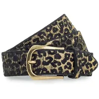 B.belt Gürtel Leder 90 cm goldfarben