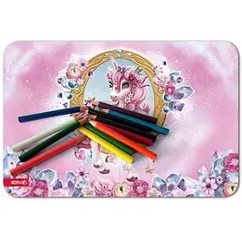 ROTH Schreibtischunterlage Einhorn Beauty bunt Kunstleder 59,0 x 39,0 cm, 1 St.