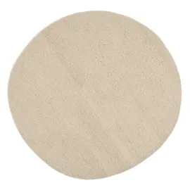 THEKO Wollteppich THEKO "Taza Royal" Gr. 9, beige (natur weiß), H:24mm Ø:150cm, Schurwolle, Teppiche, echter Berber Teppich aus Marokko, reine Schurwolle, handgeknüpft