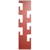 Haku-Möbel HAKU Möbel Wandgarderobe 47406 rot Metall 6 Haken 15,0 x 60,0 cm