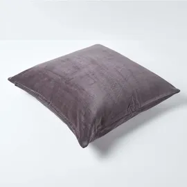 Homescapes Kissenbezug Samt 60 x 60 cm Silber