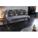 Riess-Ambiente Sitzbank PRÊT-À-PORTER grau/schwarz 110 x 40 x 48 cm