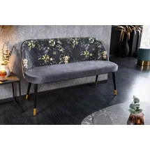 Riess-Ambiente Sitzbank PRÊT-À-PORTER grau/schwarz 110 x 40 x 48 cm