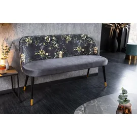 Riess-Ambiente Sitzbank PRÊT-À-PORTER grau/schwarz 110 x 40 x 48 cm