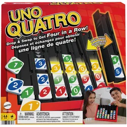 UNO Quatro Spiel, Erwachsene, Familien- und Spieleabend