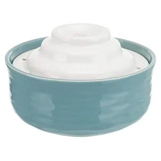 Trixie Vital Falls Keramik, 1,5 l/ø 22 × 13 cm petrol/white