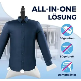 Clean Maxx PRO KOMPAKT Reisebügeleisen schwarz/silber