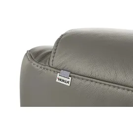 Hukla Fernsehsessel Dean Leder 70 x 109 x 88 cm Grau elektrisch