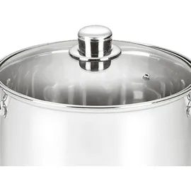 Michelino Edelstahl Kochtopf mit Glasdeckel 32 cm