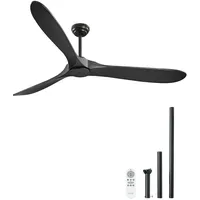Vevor 180 cm Deckenventilator Schwarz