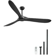 Vevor 180 cm Deckenventilator Schwarz