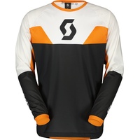 Scott Evo Track Motocross Jersey, schwarz-weiss-orange, Größe M für