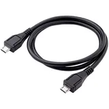 Akyga USB-Kabel USB-Micro-B Stecker, USB-Micro-B Stecker 0.60 m Schwarz AK-USB-17
