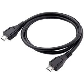 Akyga USB-Kabel USB-Micro-B Stecker, USB-Micro-B Stecker 0.60 m Schwarz AK-USB-17