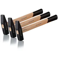 STAHLWERK Hammer Schlosserhammer 300g robuster Stahlkopf, Griff aus Hickory