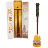 Spin Master Wizarding World Harry Potter - Authentischer Harry Potter Zauberstab aus Kunststoff mit Hogwarts-Halterung,