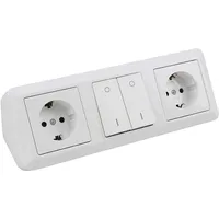McPower Steckdosenblock McPower Cup Aufbau, weiß, 2x Schutzkontakt |