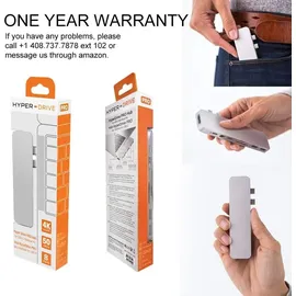 Hyper HyperDrive NET 6-in-2 USB-C Hub - Grau