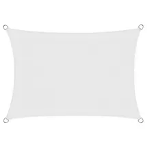 casa pura Atmungsaktives Sonnensegel rechteckig 300 x 500 cm Weiß