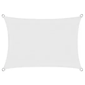 casa pura Atmungsaktives Sonnensegel rechteckig 300 x 500 cm Weiß