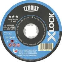 TYROLIT X-LOCK Trennscheibe gerade 125 x 1.0 mm