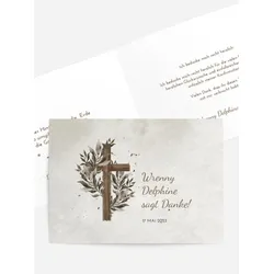 Dankeskarten Konfirmation selbst gestalten mit Spruch und Fotos im Onlinedesigner bei Meine-Kartenmanufaktur.de