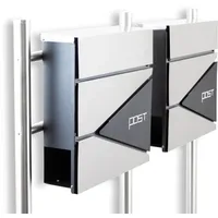 BITUXX Design Doppelstandbriefkasten 16778 Graphit inkl. Zeitungsfach