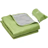 Vevor Campingdecke Picknickdecke Outdoor Decke Polyestervlies 2x1,5m Hellgrün