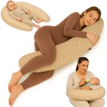Totsy Baby Stillkissen 190 cm Beige