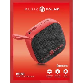 Cellular Line Bluetooth Lautsprecher AUX tragbar rot