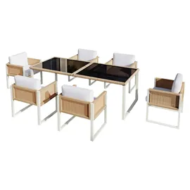 gl store Zubaliya Set 6-tlg. Braun/Weiß