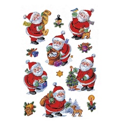 HERMA Notizbuch HERMA Weihnachts-Sticker DECOR „Lustiger Nikolaus“, Papier