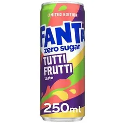 Fanta Tutti Frutti Zero Sugar Limited Edition 250ml Erfrischungsgetränk