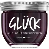 Glück Fruchtaufstrich schwarze Johannisbeere, 230 g