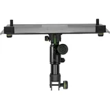 Gravity FT 01 LT T B - Flexible Laptop Ablage für DJ Tisch, stufenlos höhenverstellbar, schwarz