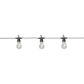 StarTrading LED Lichterkette Circus Filament 4,05 m Transparent Warmweiß