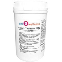 Chlor L Tabletten 200g - langsam lösliche Chlortabletten a 200g mit 90% Aktivchlor, 1,0 kg
