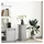 vidaXL Postament mit Stauraum 31 x 30 x 60 cm Grau