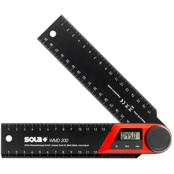 Sola Winkelmesser Messer Digital elektronisch verstellbar 270Grad Lineal WMD 200